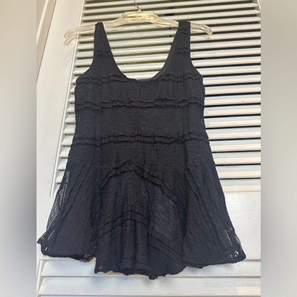 Ganni Black Knit Top